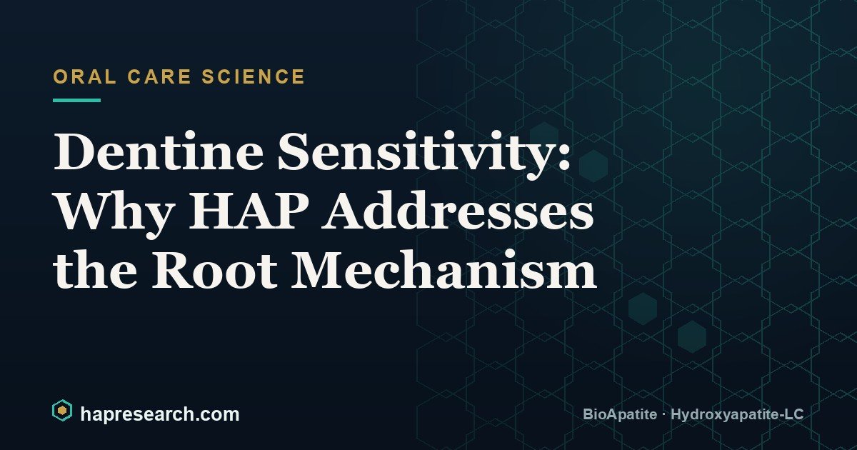 Dentine Sensitivity: Why HAP Addresses the Root Mechanism