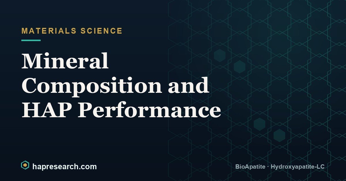 Mineral Composition and HAP Performance