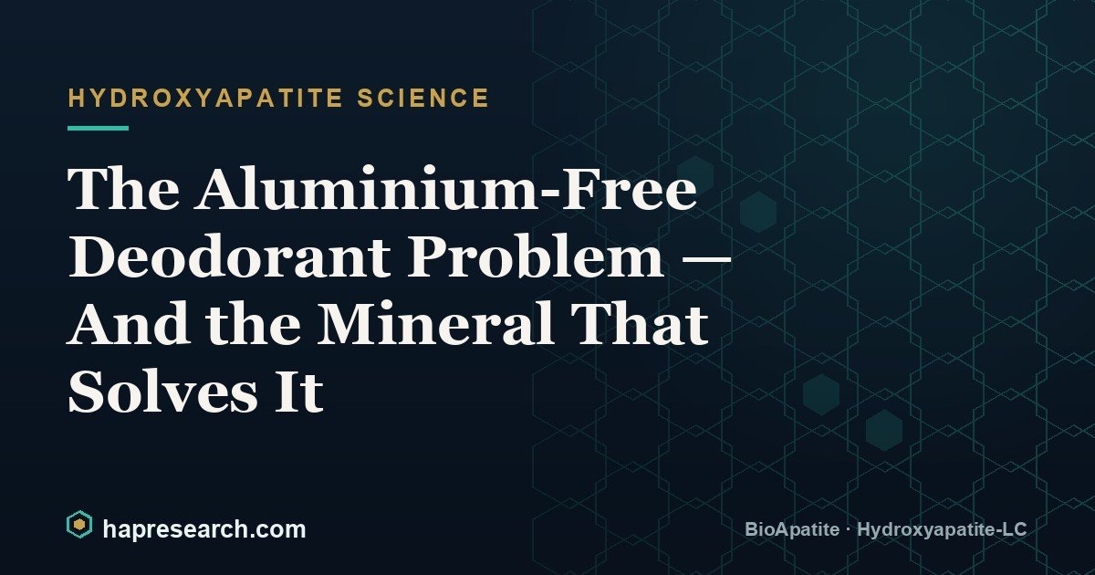 The Aluminium-Free Deodorant Problem — And the Mineral That Solves It