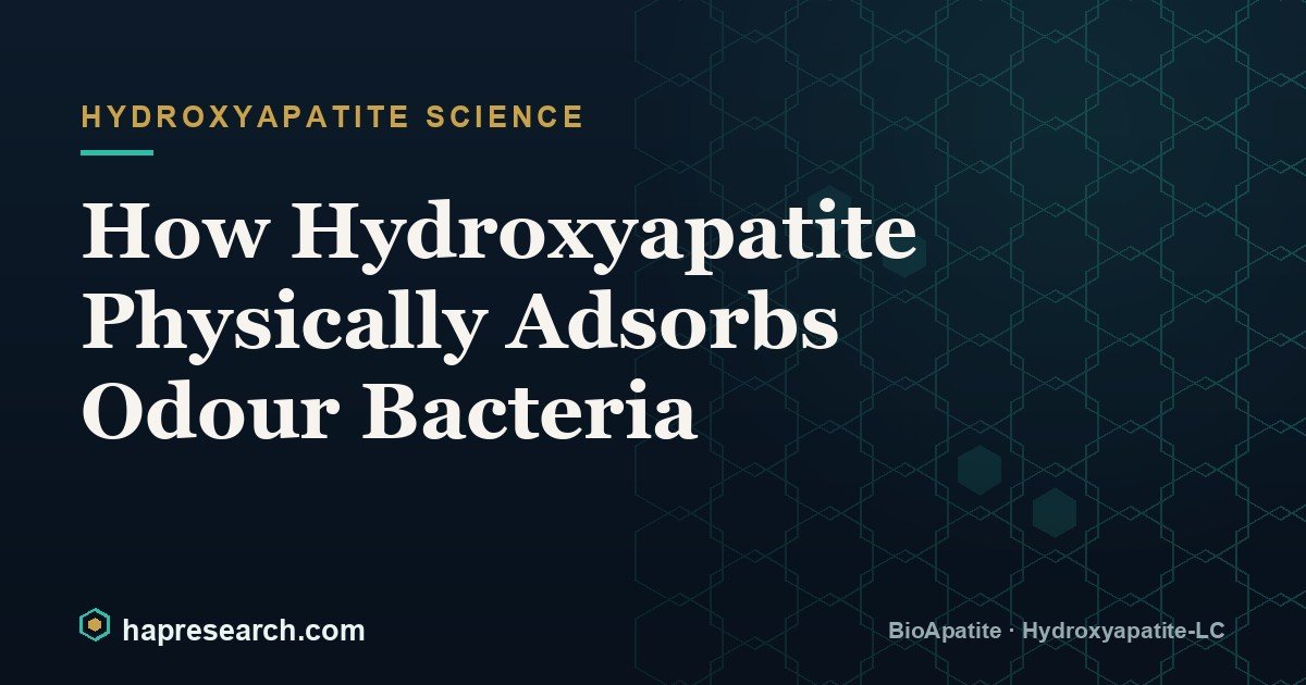 How Hydroxyapatite Physically Adsorbs Odour Bacteria