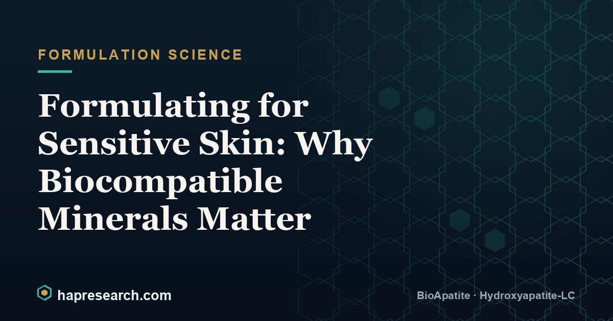Formulating for Sensitive Skin: Why Biocompatible Minerals Matter