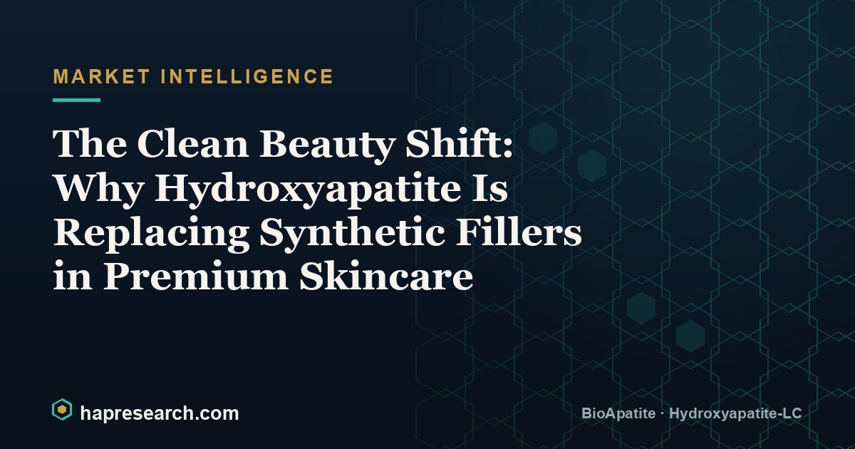 The Clean Beauty Shift: Why Hydroxyapatite Is Replacing Synthetic Fillers in Premium Skincare