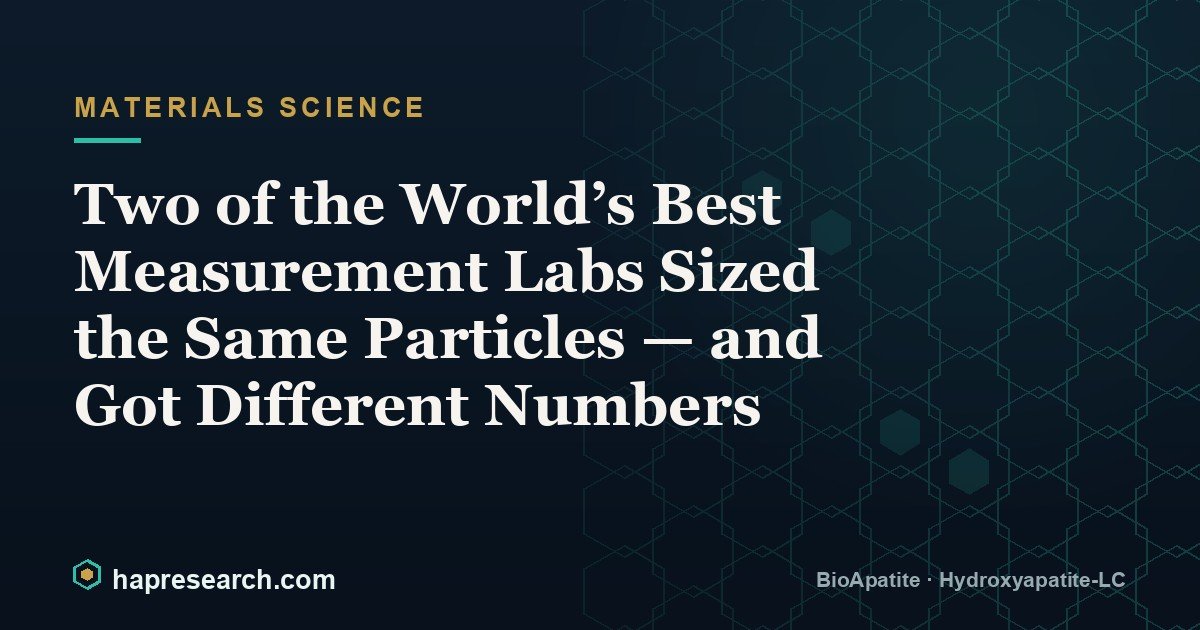 Two of the World’s Best Measurement Labs Sized the Same Particles — and Got Different Numbers