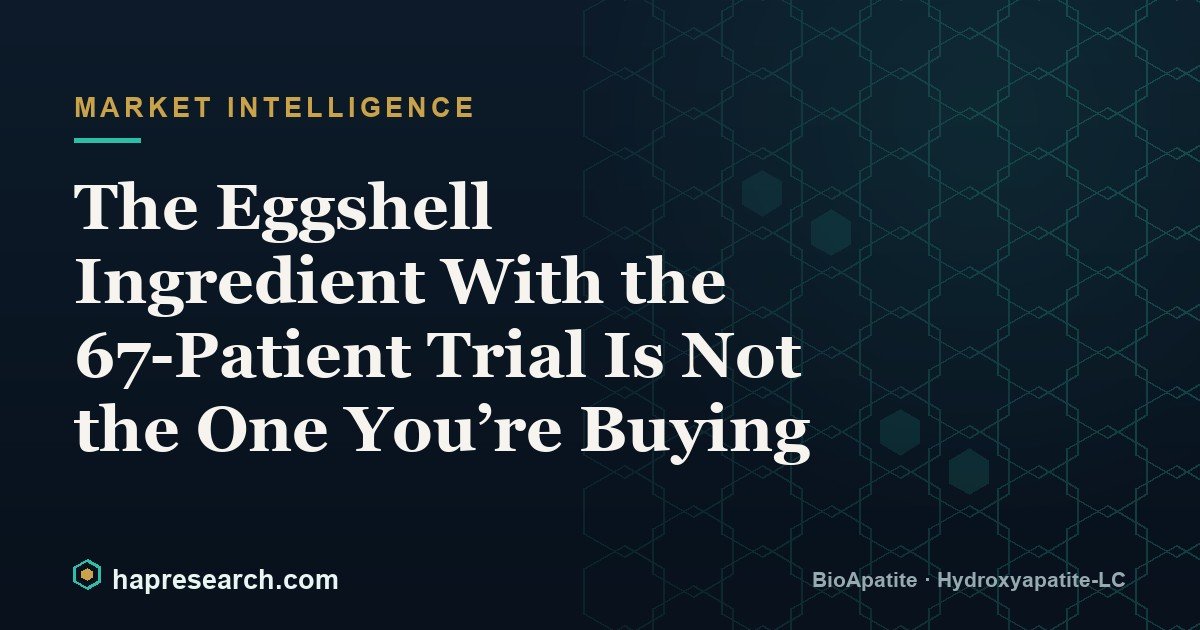 The Eggshell Ingredient With the 67-Patient Trial Is Not the One You’re Buying